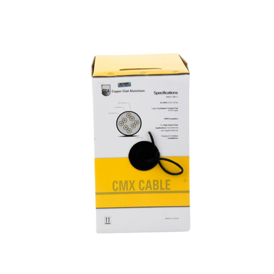 Bobina de cable de 305 m (1000 ft) Cat5e, Aleación de Cobre y Aluminio (CCA), color Negro, Uso Interior. - Image 6