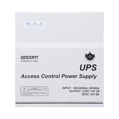 Fuente de Alimentación de 1 Salida 11-15 Vcc 5 A / Temporizador Integrado / Con Capacidad de Batería de Respaldo / Requiere Batería / Voltaje de Entrada 96-264 Vca