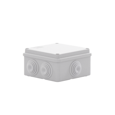 Caja de derivación de PVC Auto-extinguible con 6 entradas, tapa atornillada, 100x100x50 MM, (Medidas internas, mayor área permisible para e cable, Para exterior (IP55) - Image 5