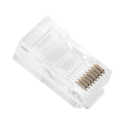 Bote con 100 Piezas de Plug Modular RJ45 Cat5e sin blindaje, chapado de oro a 30 micras para durabilidad extrema - Image 4