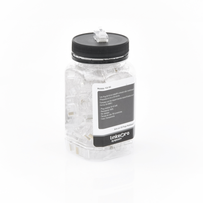 Bote con 100 Piezas de Plug Modular RJ45 Cat6 sin blindaje, chapado de oro a 30 micras para durabilidad extrema - Image 6
